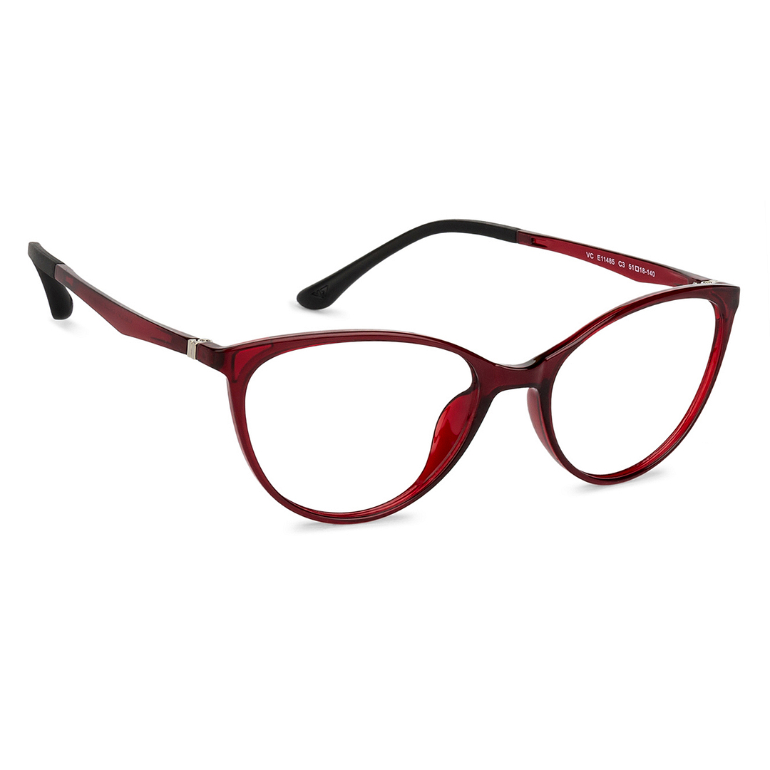 Lenskart Air Online Red Full Rim Cat Eye right side