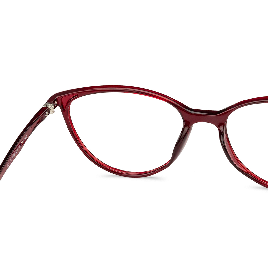 Lenskart Air Online Red Full Rim Cat Eye right side