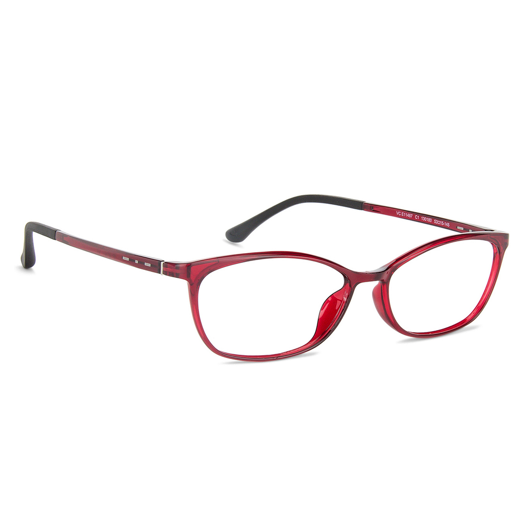 Lenskart Air Online Red Full Rim Cat Eye right side