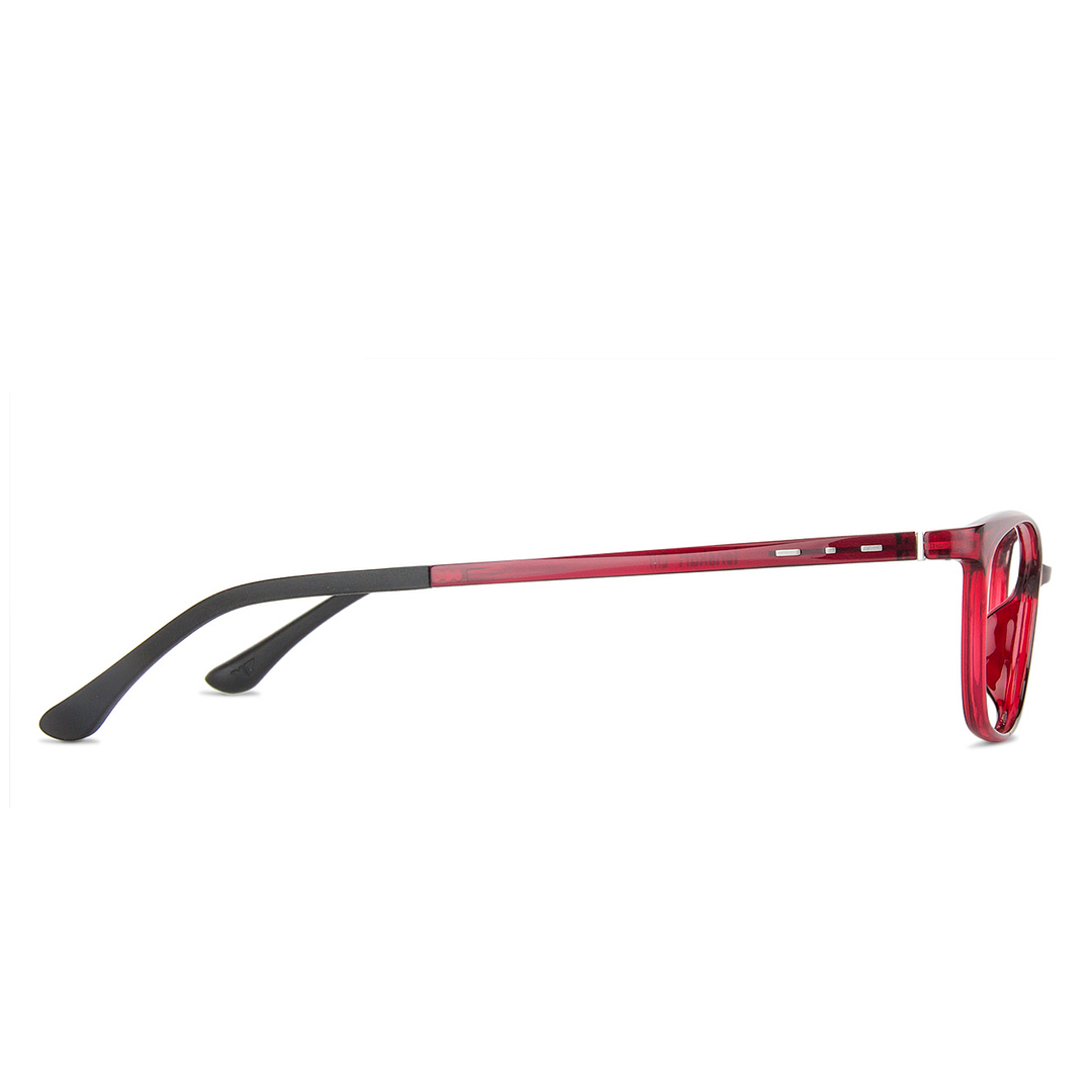 Lenskart Air Online Red Full Rim Cat Eye left side
