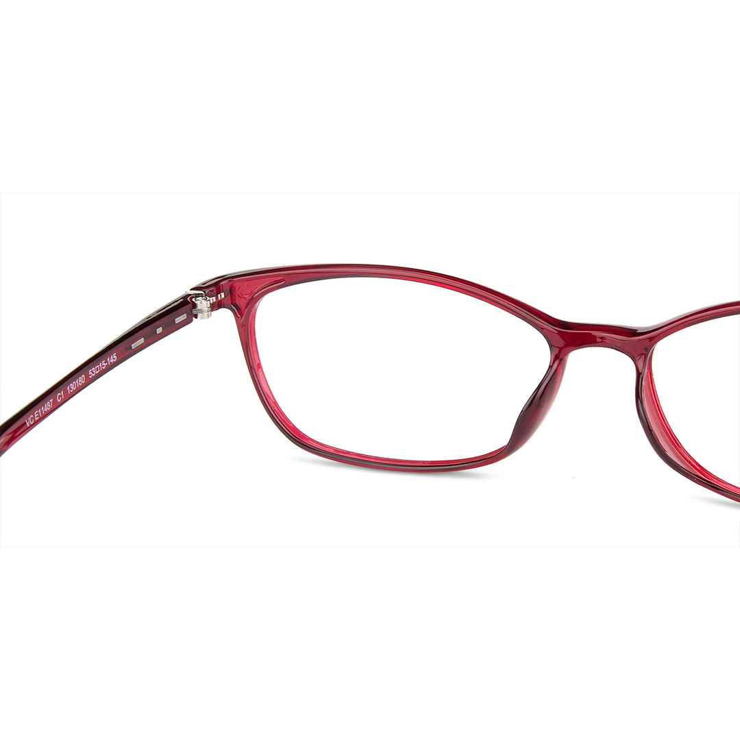 Lenskart Air Online Red Full Rim Cat Eye right side