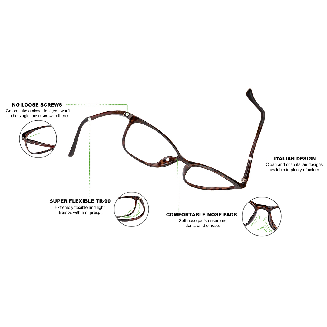 Lenskart Air Online Tortoise Full Rim Cat Eye right side