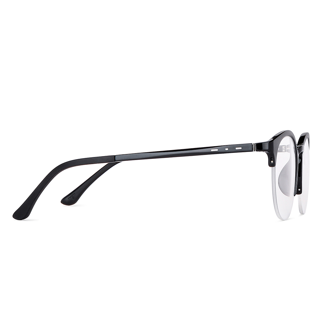 Lenskart Air Online Black Half Rim Round right side