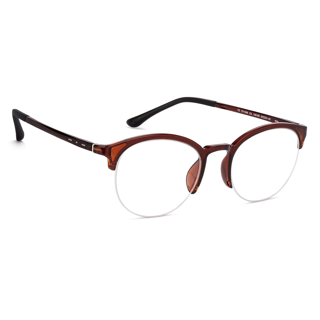 Lenskart Air Online Red Half Rim Round right side