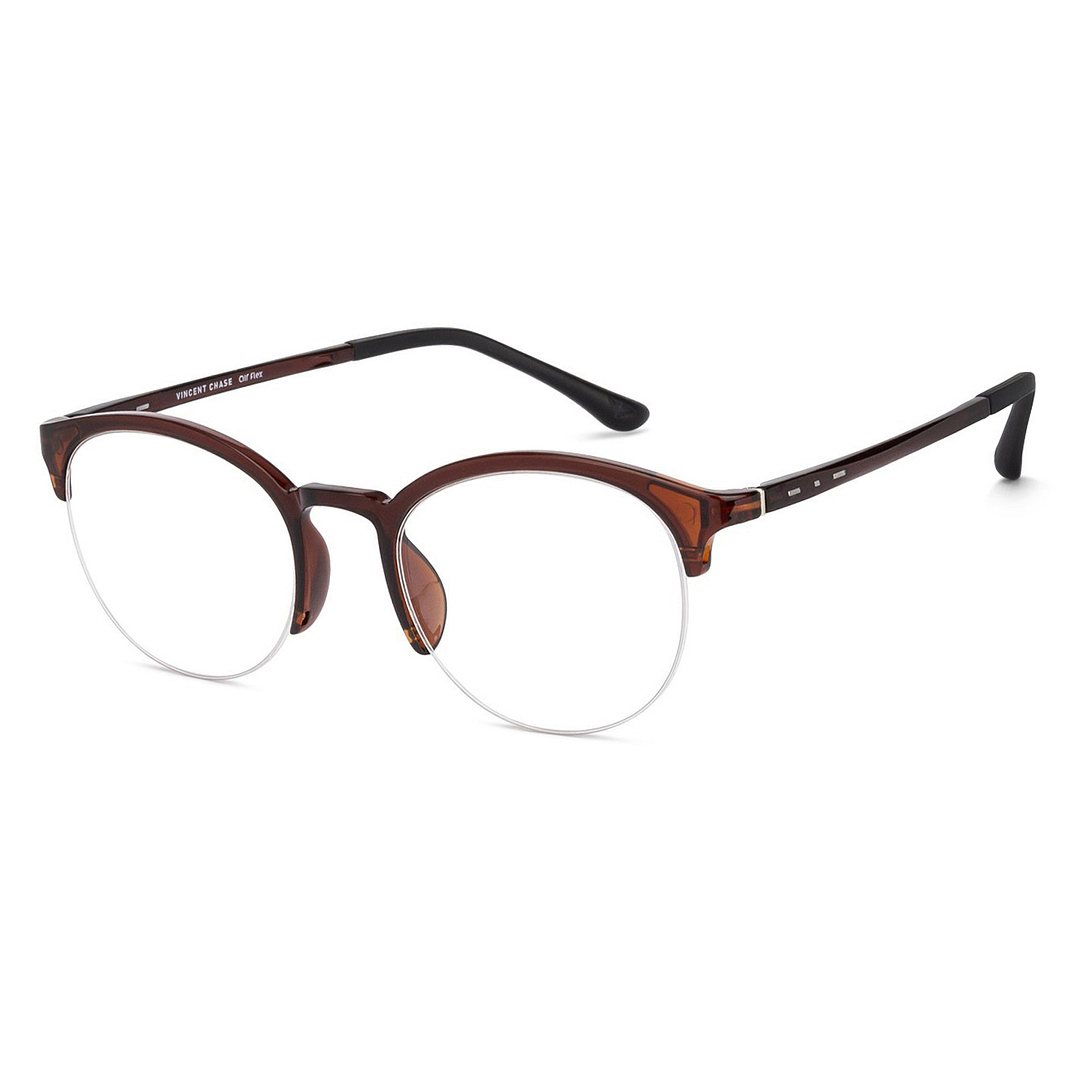 Lenskart Air Online Red Half Rim Round right side