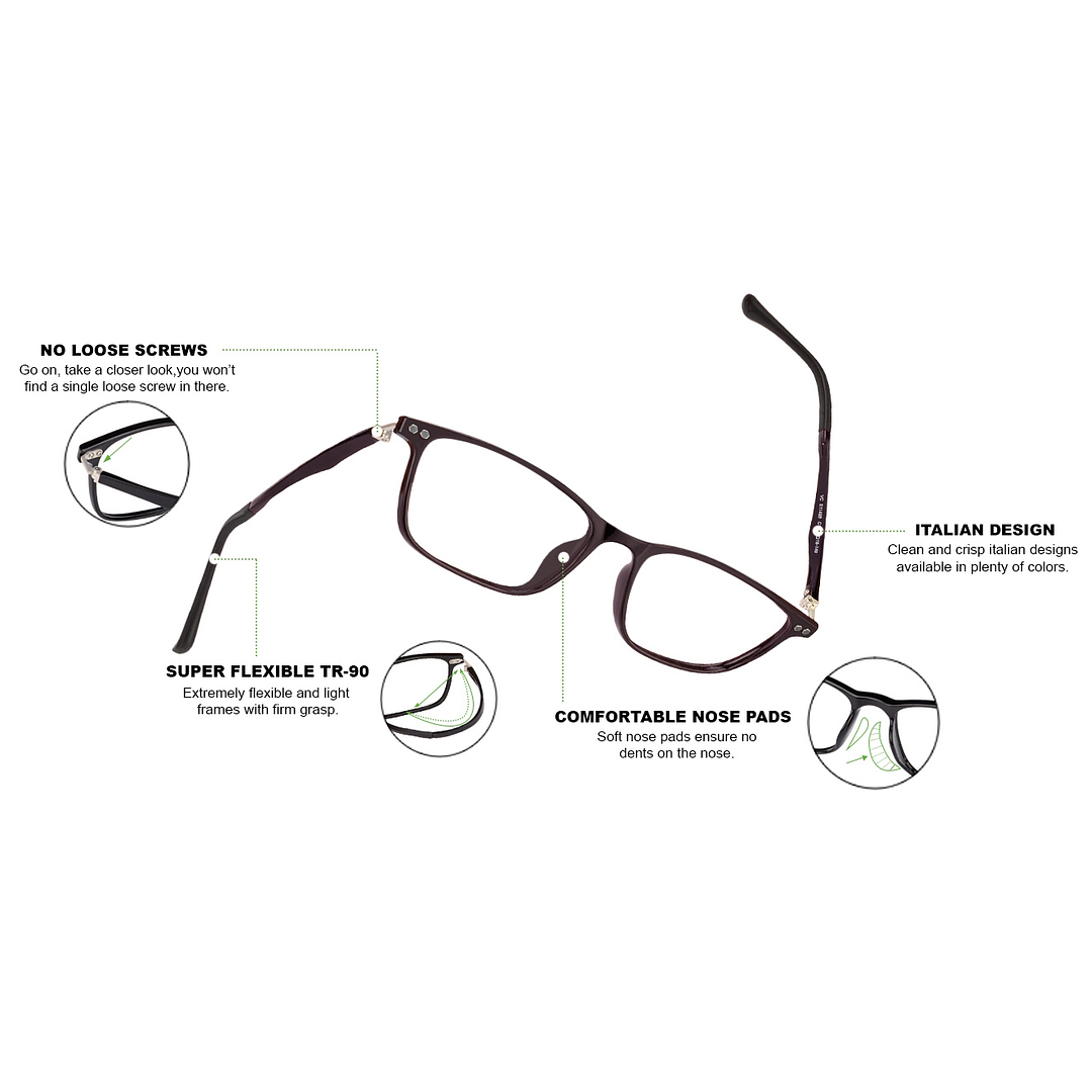 Lenskart Air Online Purple Full Rim Rectangle right side