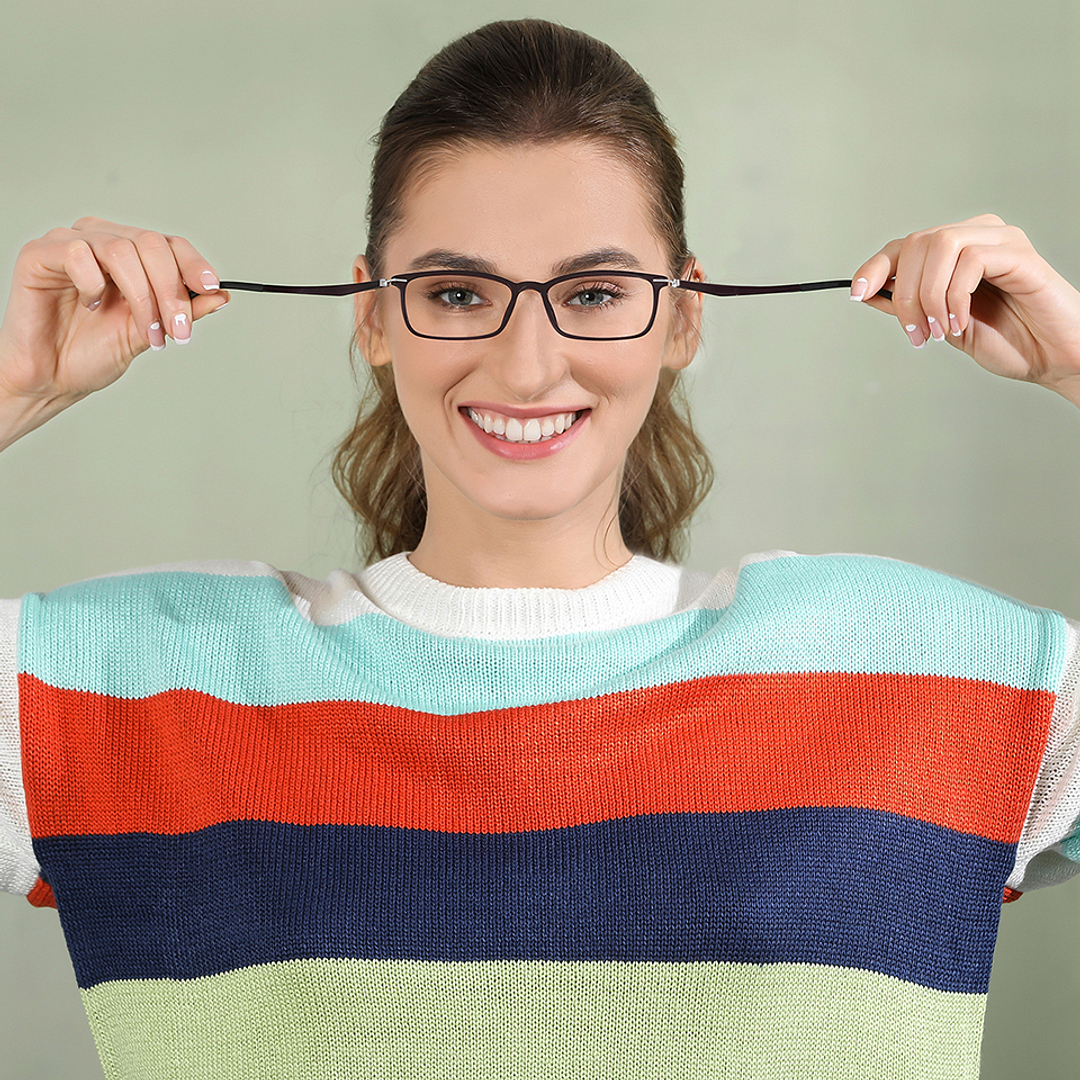 Lenskart Air Online Purple Full Rim Rectangle right side