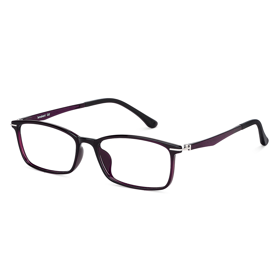 Lenskart Air Online Purple Full Rim Rectangle left side