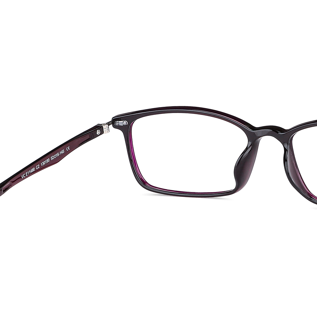 Lenskart Air Online Purple Full Rim Rectangle left side