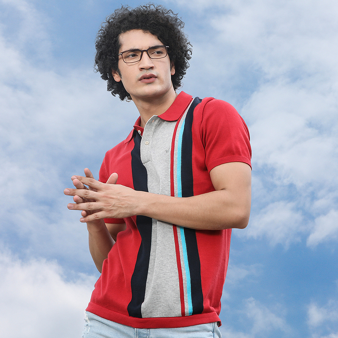 Lenskart Air Online Light Brown Full Rim Rectangle left side