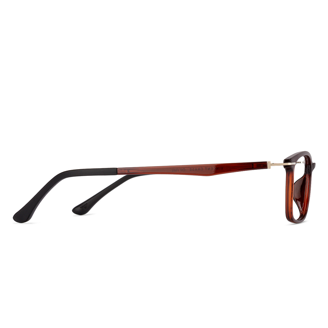 Lenskart Air Online Light Brown Full Rim Rectangle left side