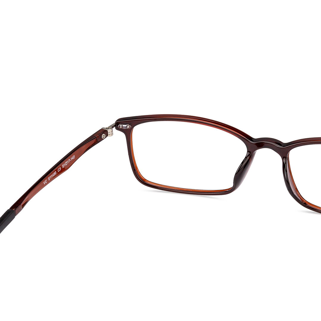 Lenskart Air Online Light Brown Full Rim Rectangle right side