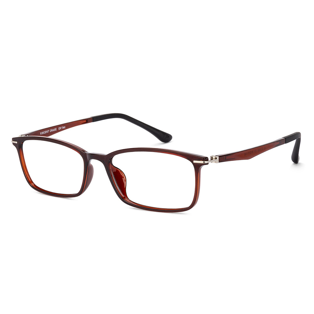 Lenskart Air Online Light Brown Full Rim Rectangle left side