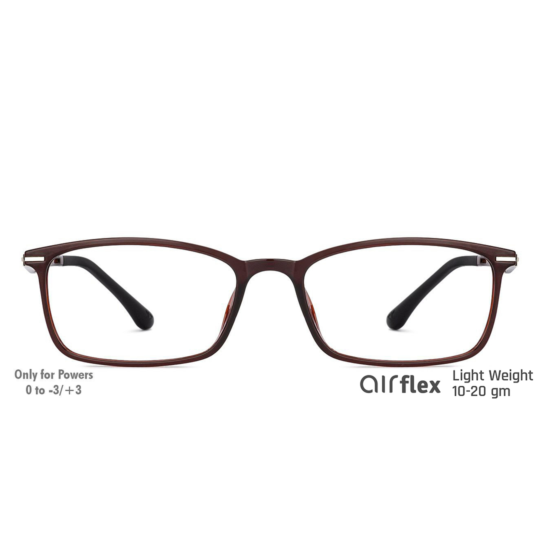 Lenskart Air Online Light Brown Full Rim Rectangle left side