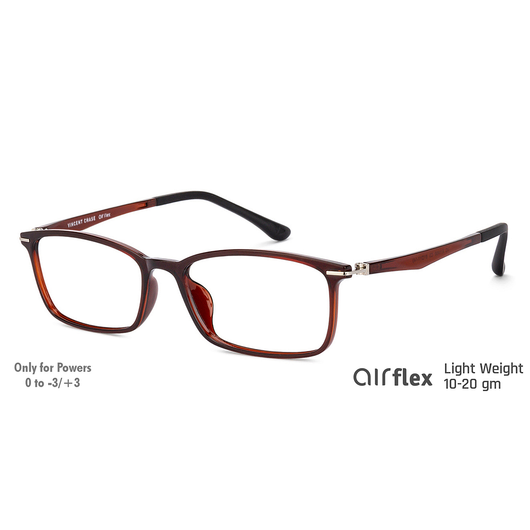 Lenskart Air Online Light Brown Full Rim Rectangle right side