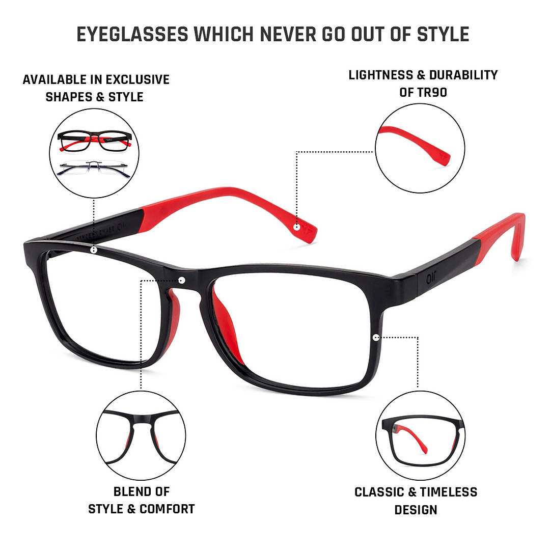 Lenskart Air Online Demi Full Rim Square left side