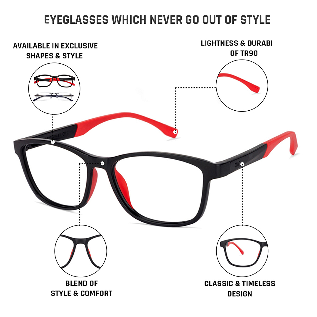 Lenskart Air Online Black Full Rim Square right side