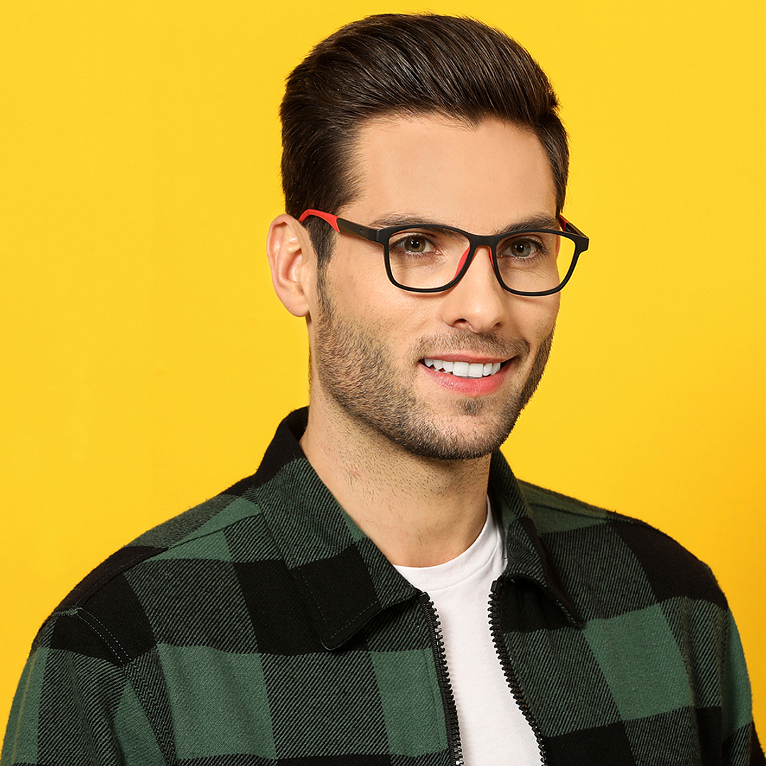 Lenskart Air Online Black Full Rim Square left side