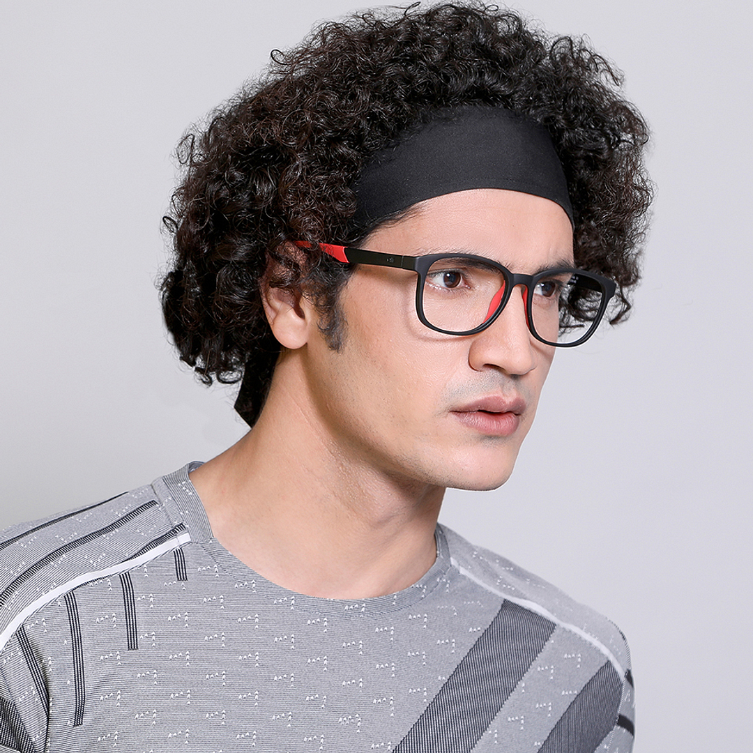 Lenskart Air Online Black Full Rim Square left side