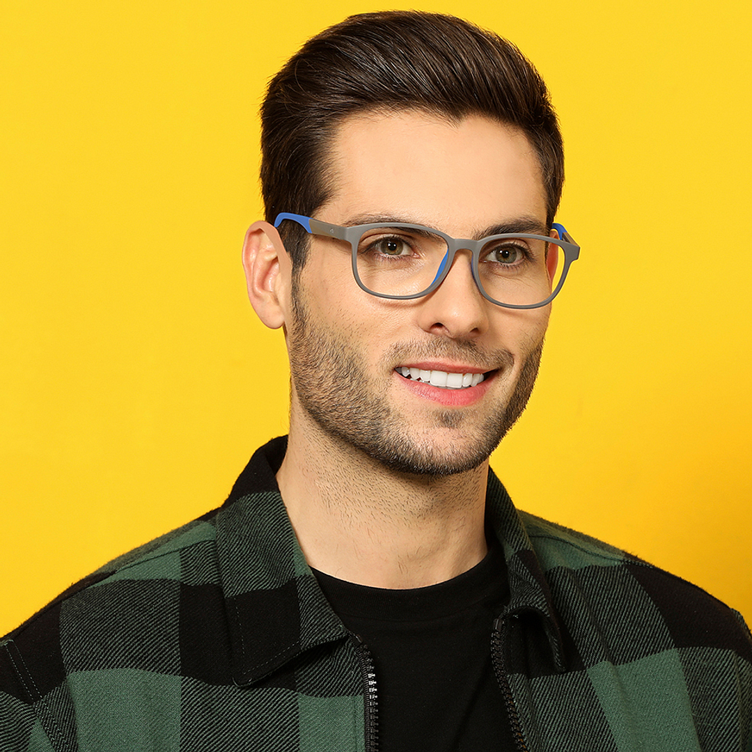 Lenskart Air Online Sky Blue Full Rim Square right side