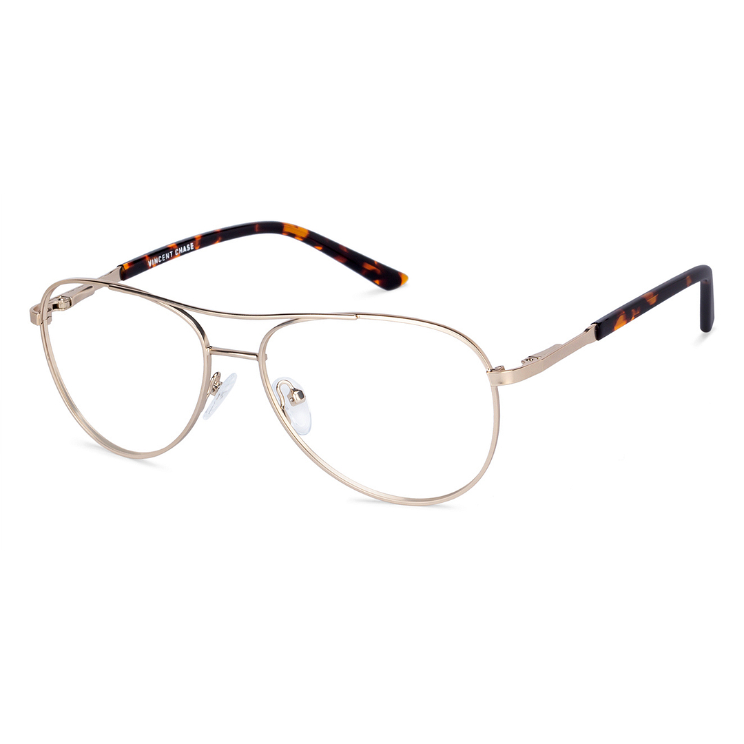 Vincent Chase Online Gold Full Rim Aviator right side