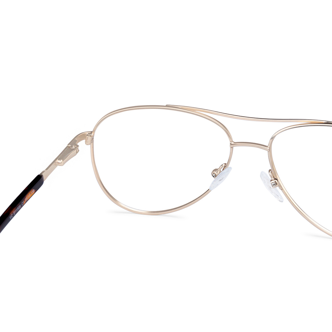 Vincent Chase Online Gold Full Rim Aviator left side