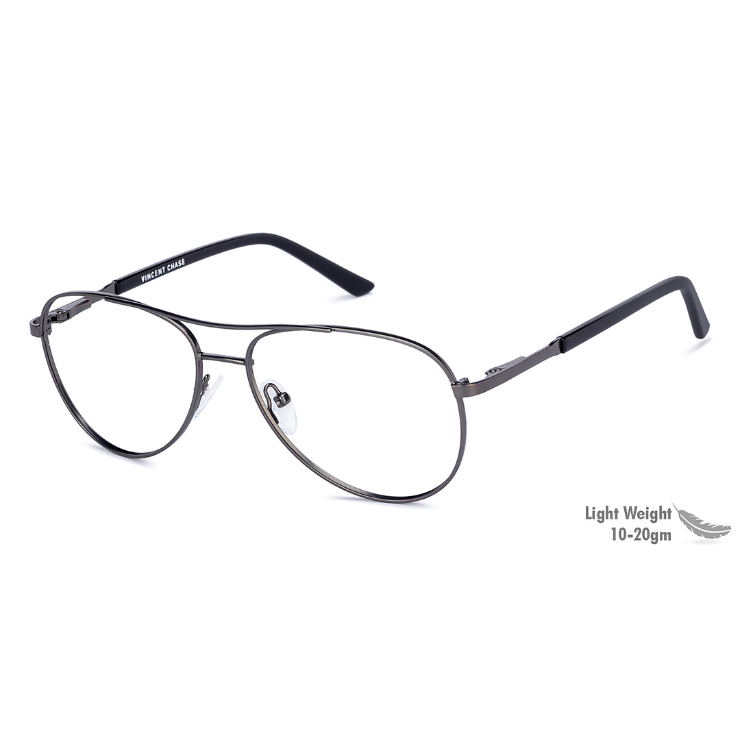 Vincent Chase Online Mid Gunmetal Full Rim Aviator right side