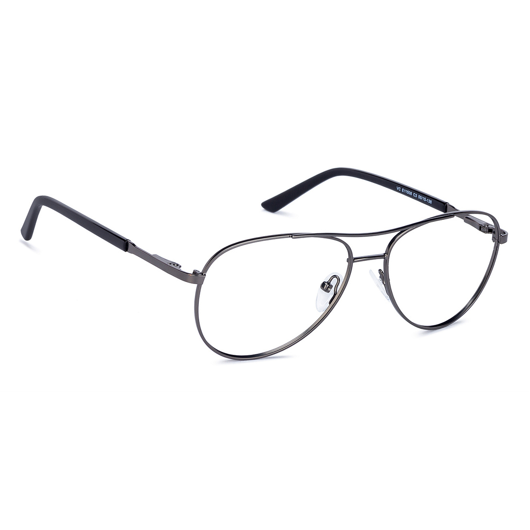 Vincent Chase Online Mid Gunmetal Full Rim Aviator left side