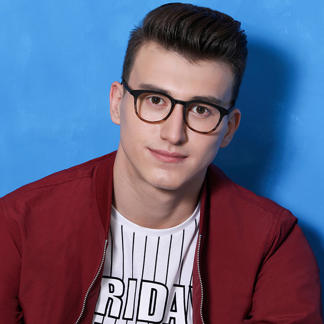 Vincent Chase Online Brown Transparent Full Rim Square left side