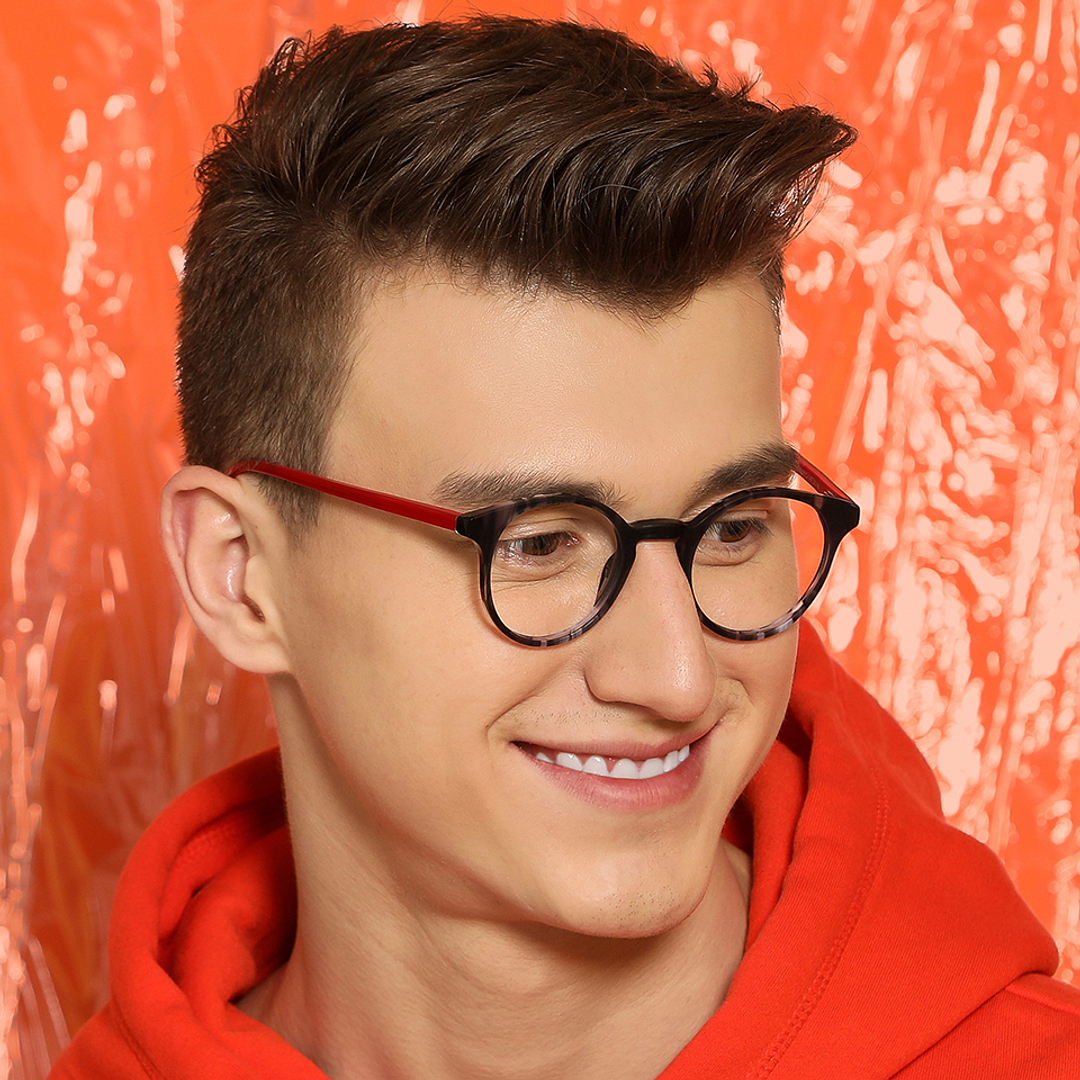 Vincent Chase Online Black Full Rim Round left side