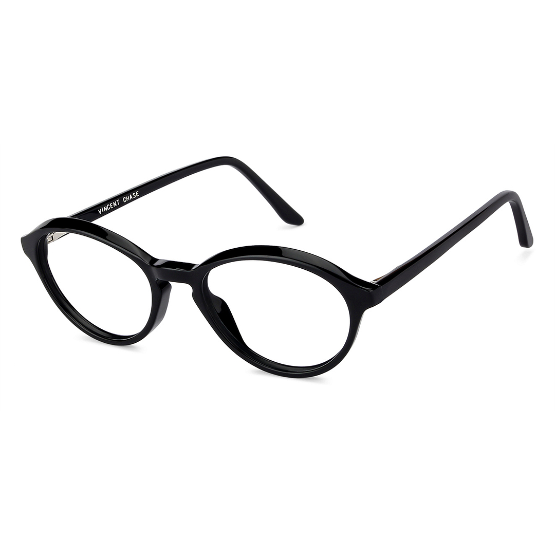 Vincent Chase Online Black Full Rim Round left side