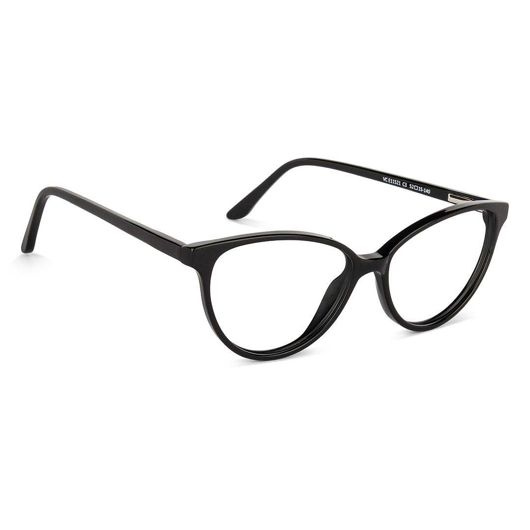 Vincent Chase Online Black Full Rim Cat Eye left side