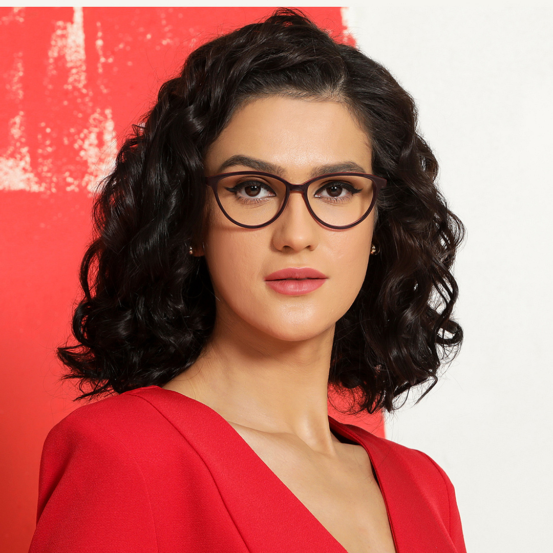 Vincent Chase Online Light Brown Full Rim Cat Eye right side
