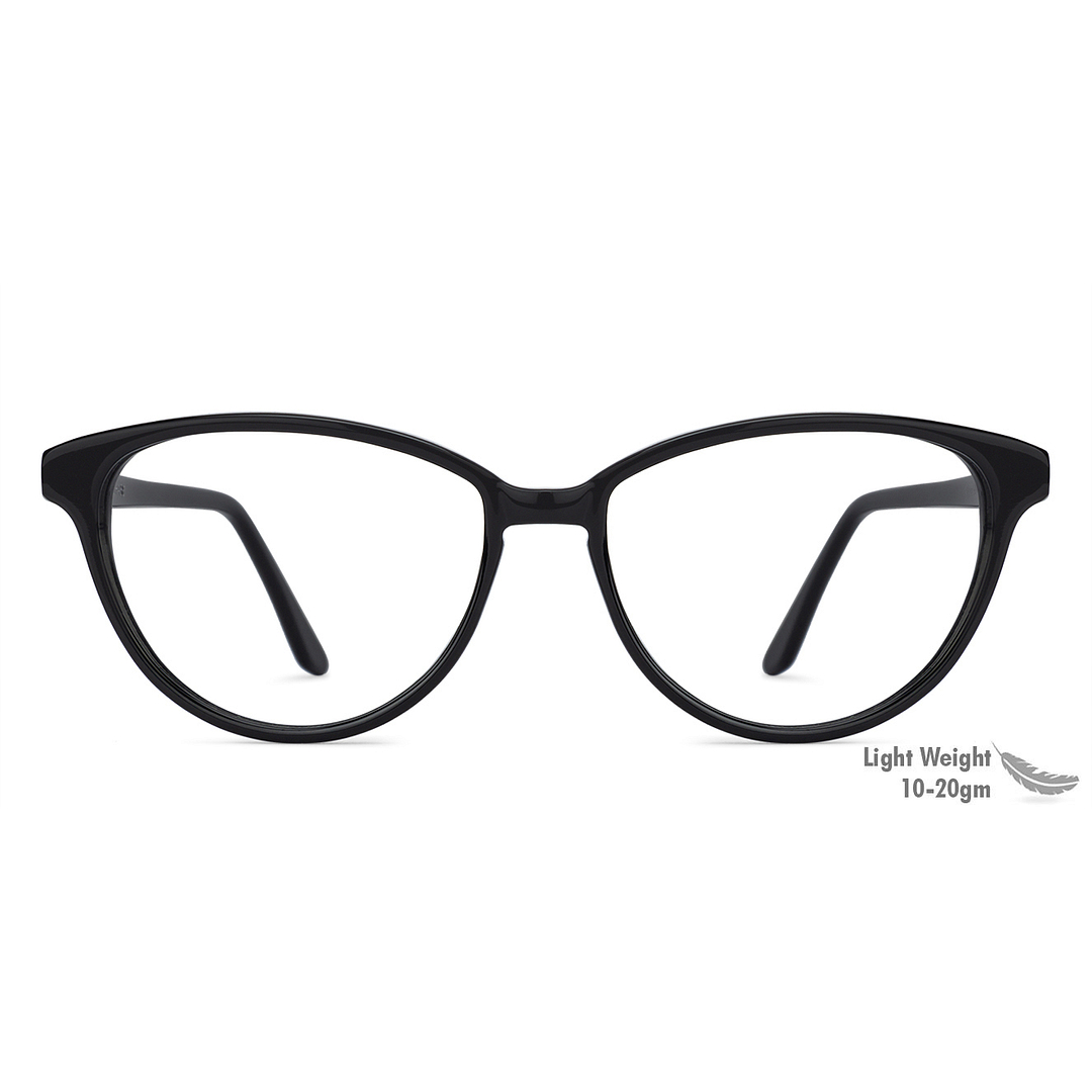 Vincent Chase Online Black Full Rim Cat Eye left side