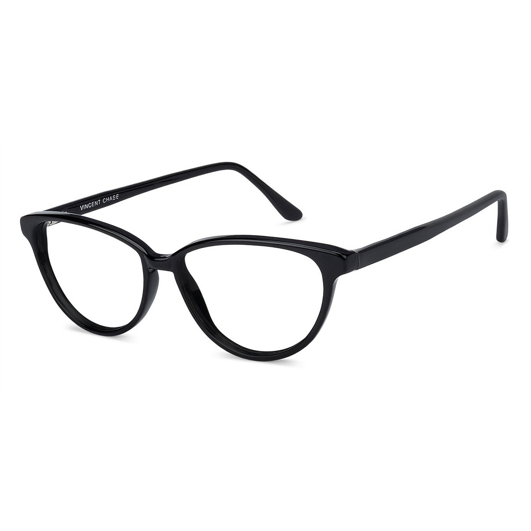Vincent Chase Online Black Full Rim Cat Eye left side