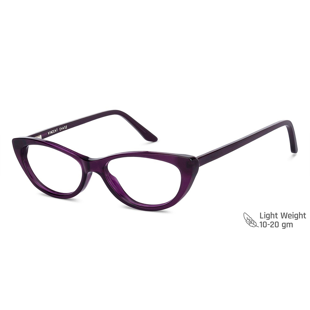 Vincent Chase Online Purple Full Rim Cat Eye right side