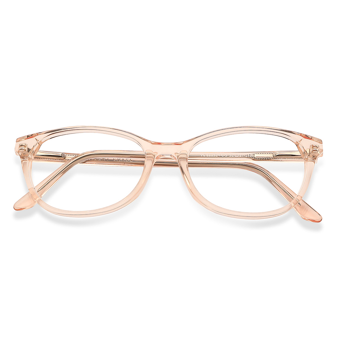 Vincent Chase Online Pink Transparent Full Rim Cat Eye left side