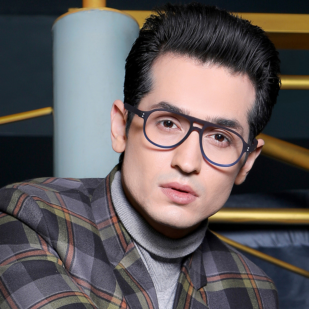 Vincent Chase Online Light Gray Full Rim Aviator left side