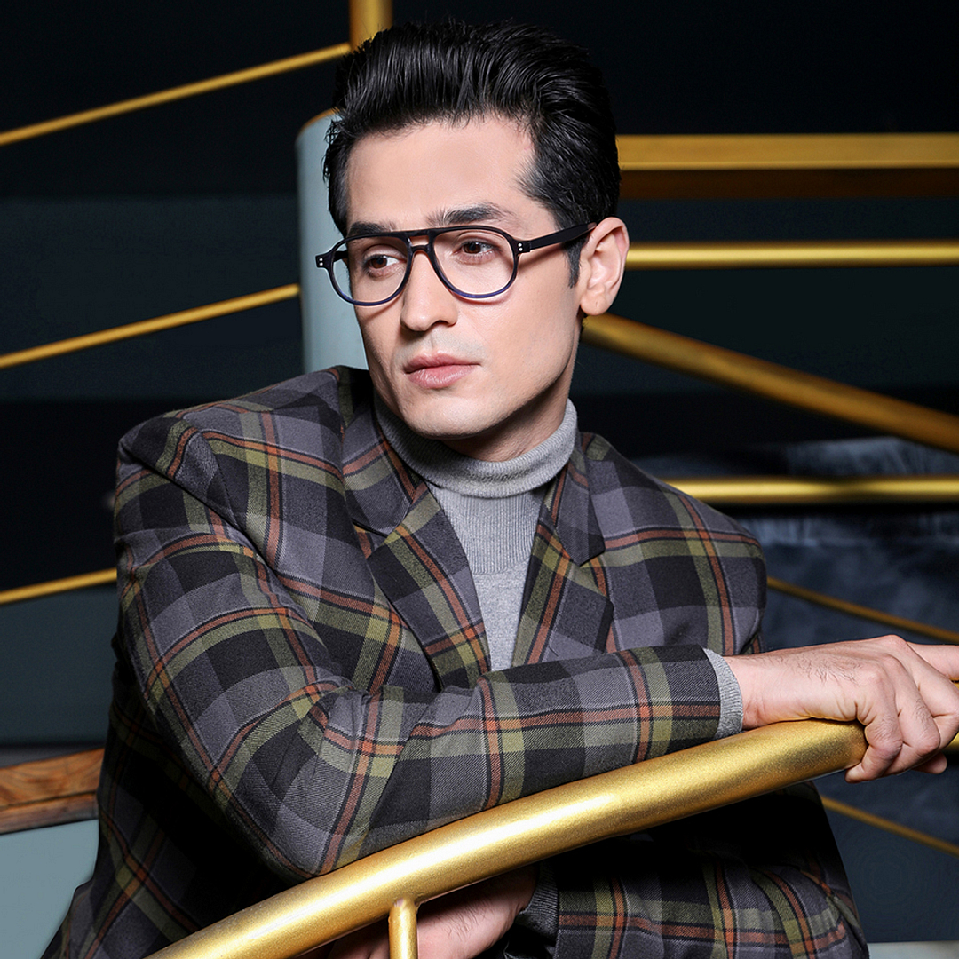 Vincent Chase Online Light Gray Full Rim Aviator left side