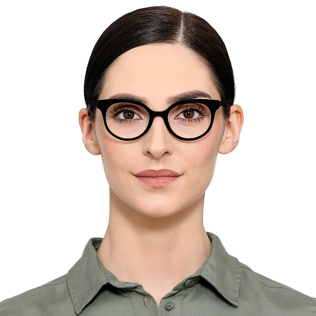Vincent Chase Online Black Full Rim Cat Eye left side