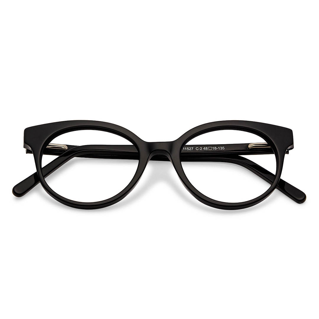 Vincent Chase Online Black Full Rim Cat Eye left side