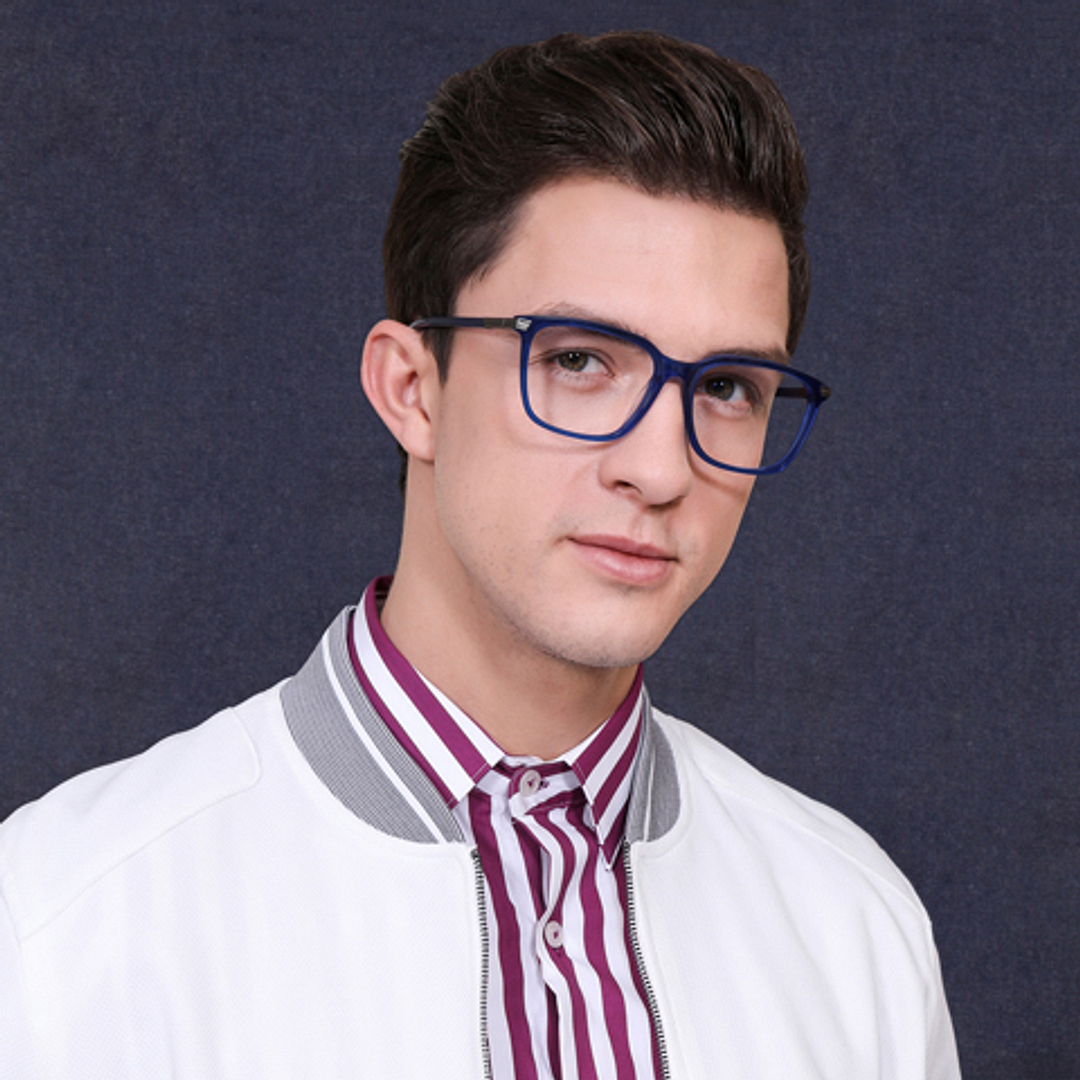 Vincent Chase Online Blue Transparent Full Rim Square right side