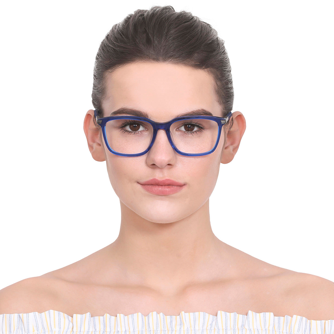 Vincent Chase Online Blue Transparent Full Rim Square left side