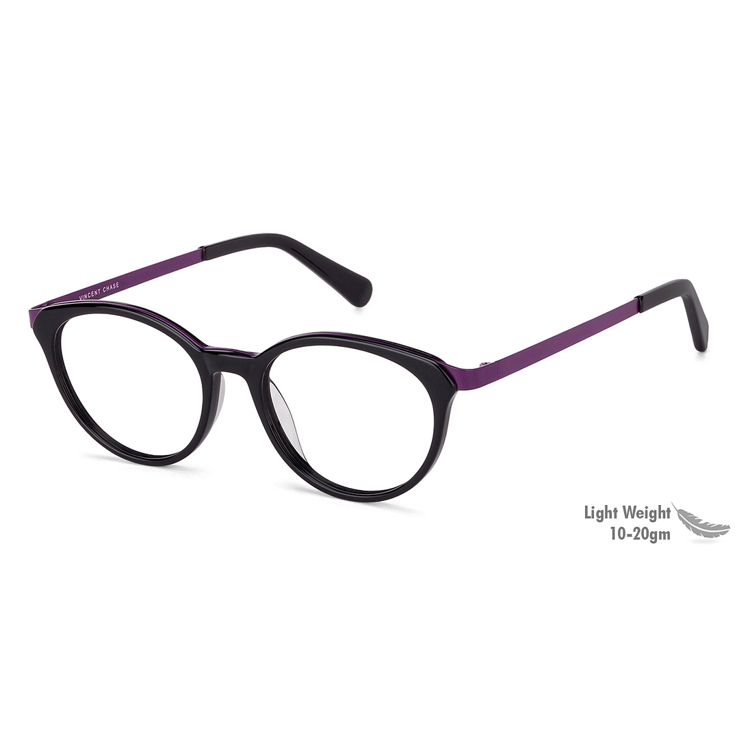 Vincent Chase Online Black Full Rim Cat Eye left side