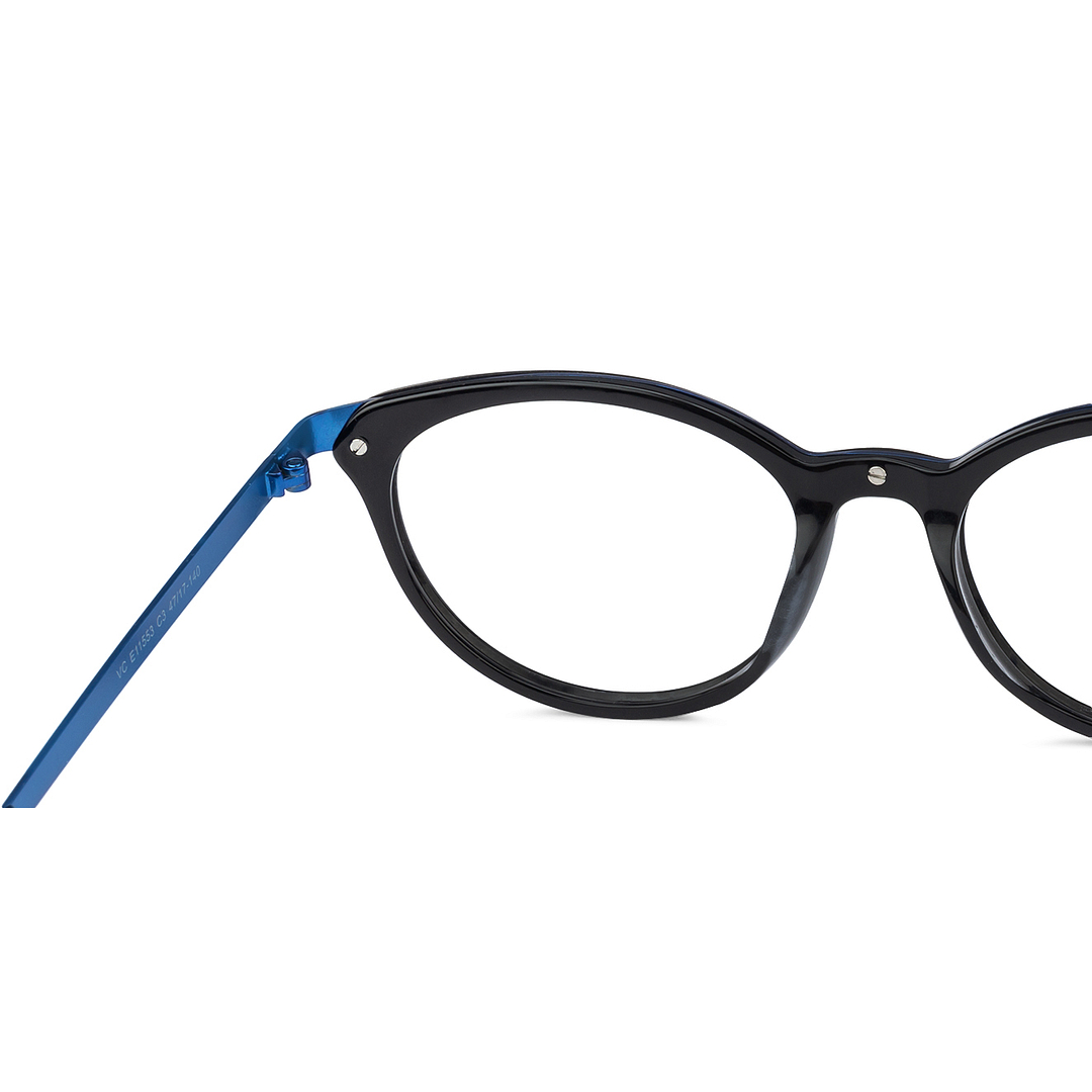 Vincent Chase Online Black Full Rim Cat Eye left side