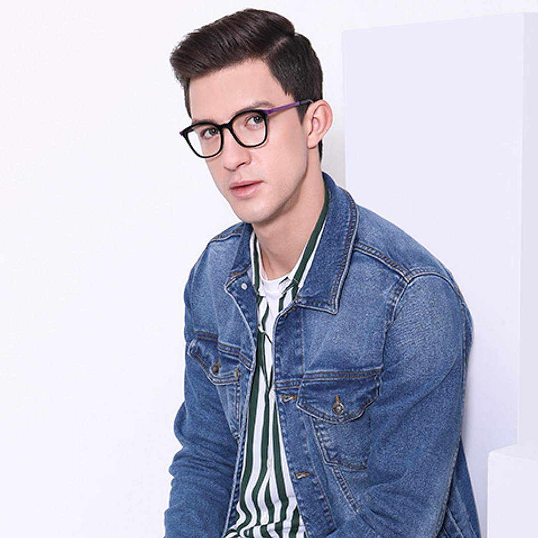 Vincent Chase Online Purple Full Rim Square right side