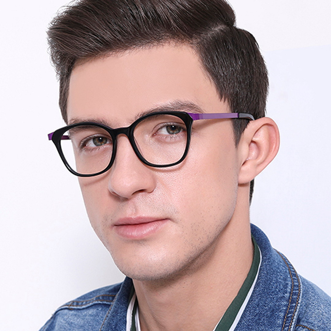 Vincent Chase Online Purple Full Rim Square left side