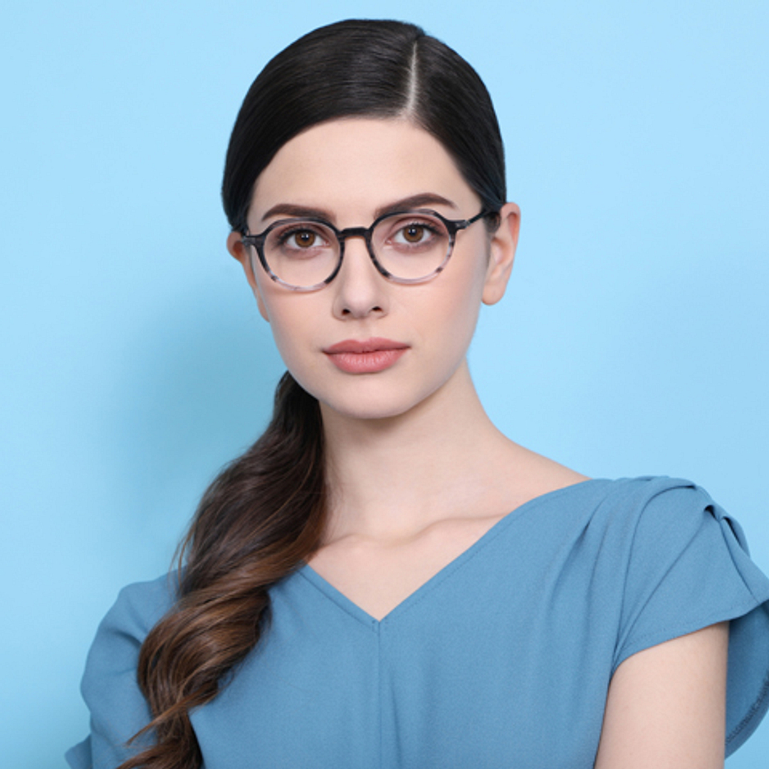 Vincent Chase Online Light Gray Full Rim Geometric left side