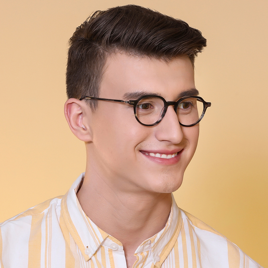 Vincent Chase Online Light Gray Full Rim Geometric right side