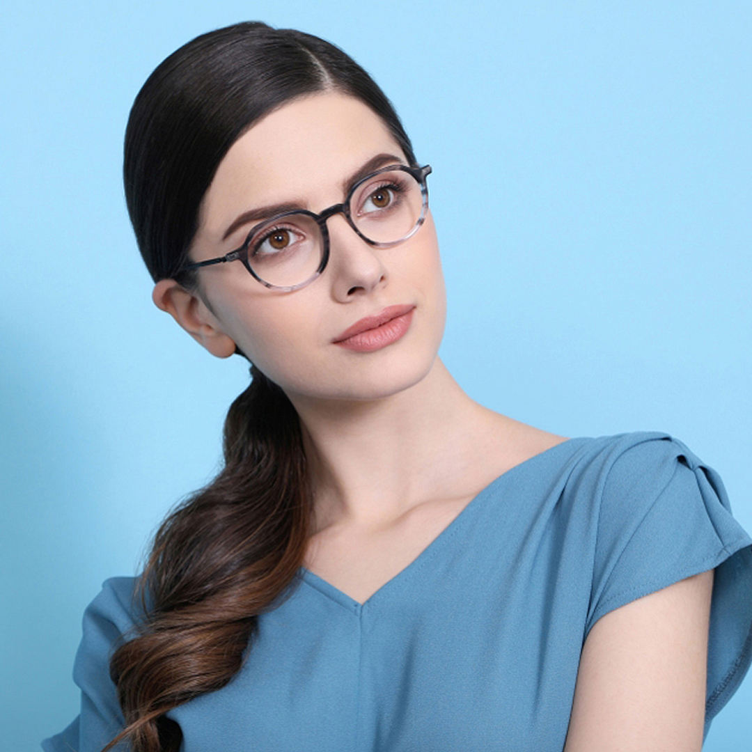 Vincent Chase Online Light Gray Full Rim Geometric left side